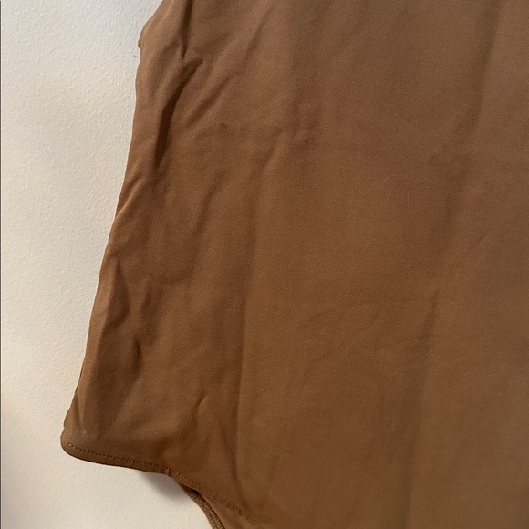 Zara tan turtleneck bodysuit size large - Picture 2 of 5